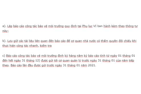 Tư vấn lập báo cáo công tác bảo vệ môi trường ở Bình Dương