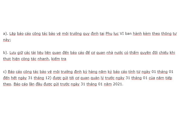 Tư vấn lập báo cáo công tác bảo vệ môi trường ở Bình Dương